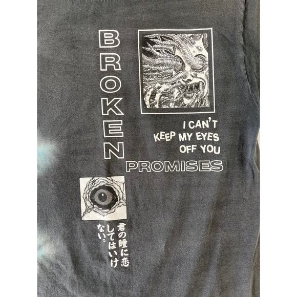 Broken Promises x Uzumaki Junji Ito Tie Dye Graphic T-Shirt Medium - Picture 7 of 9